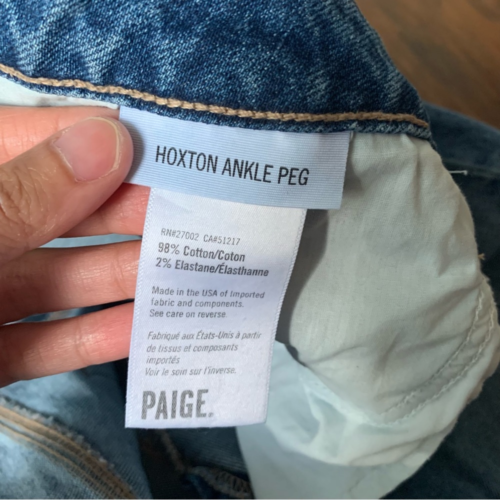 Paige Hoxton Ankle Peg Jean in Novi Destructed Size 32 - Picture 8 of 13